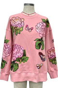 Brianna Cannon Pink Peony Sweatshirt