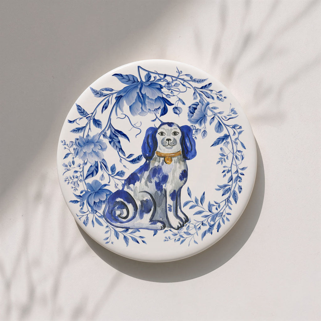 Chinoiserie Ceramic Coasters - Blue & White Designs