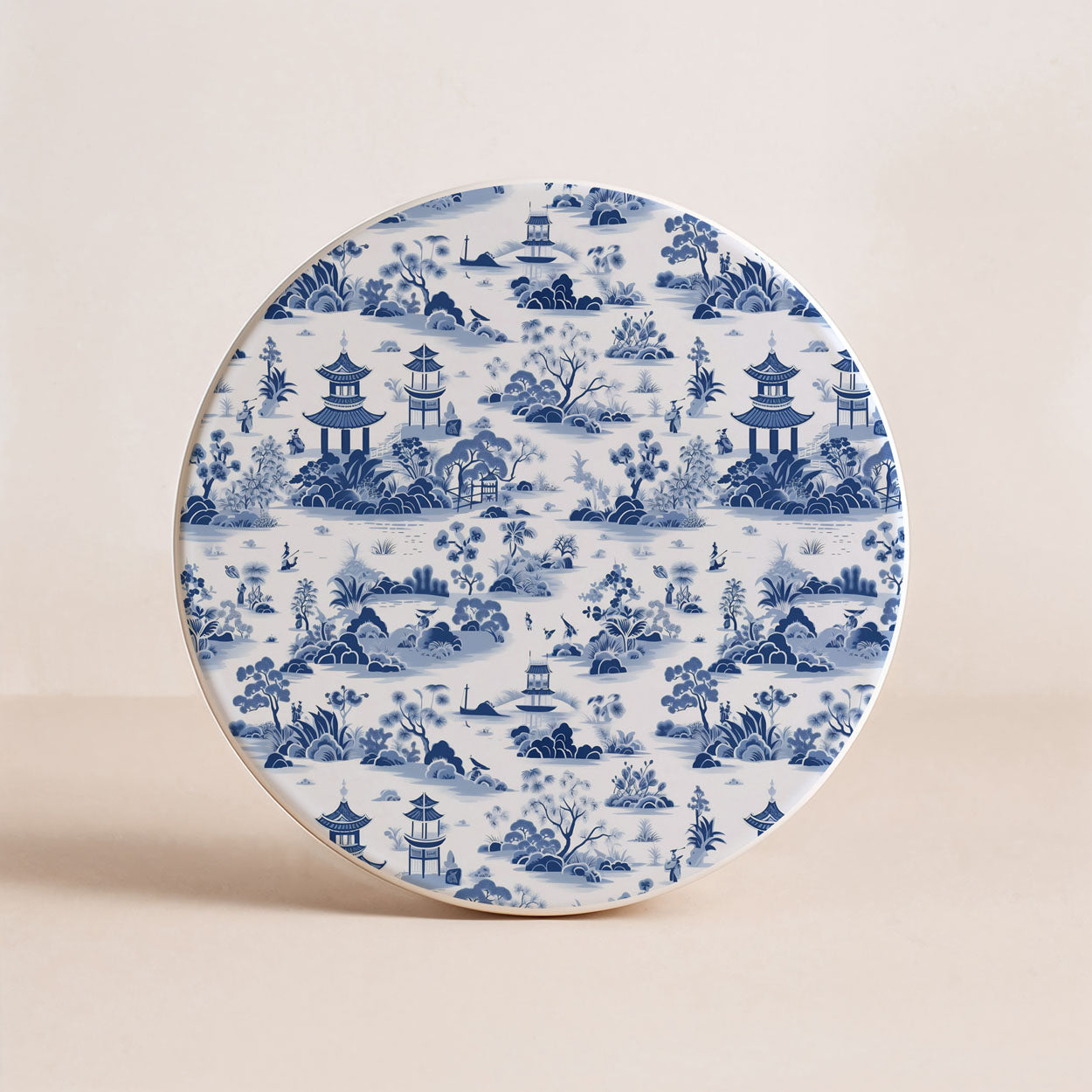 Chinoiserie Ceramic Coasters - Blue & White Designs