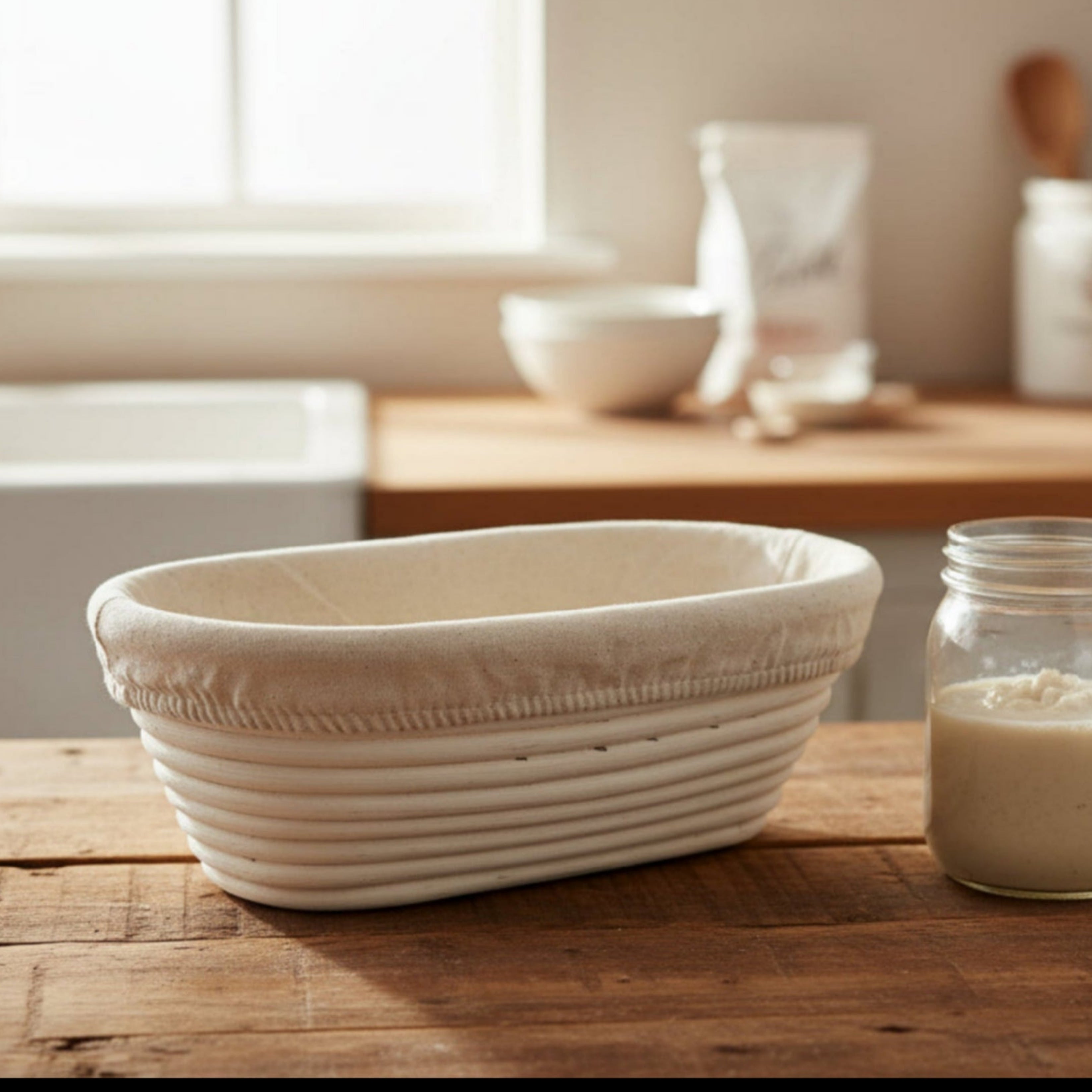 Bread Proofing Basket - Natural Rattan Banneton