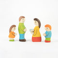 Waldorf Wooden Farmers Family - 5 Piece Hand-Carved Set