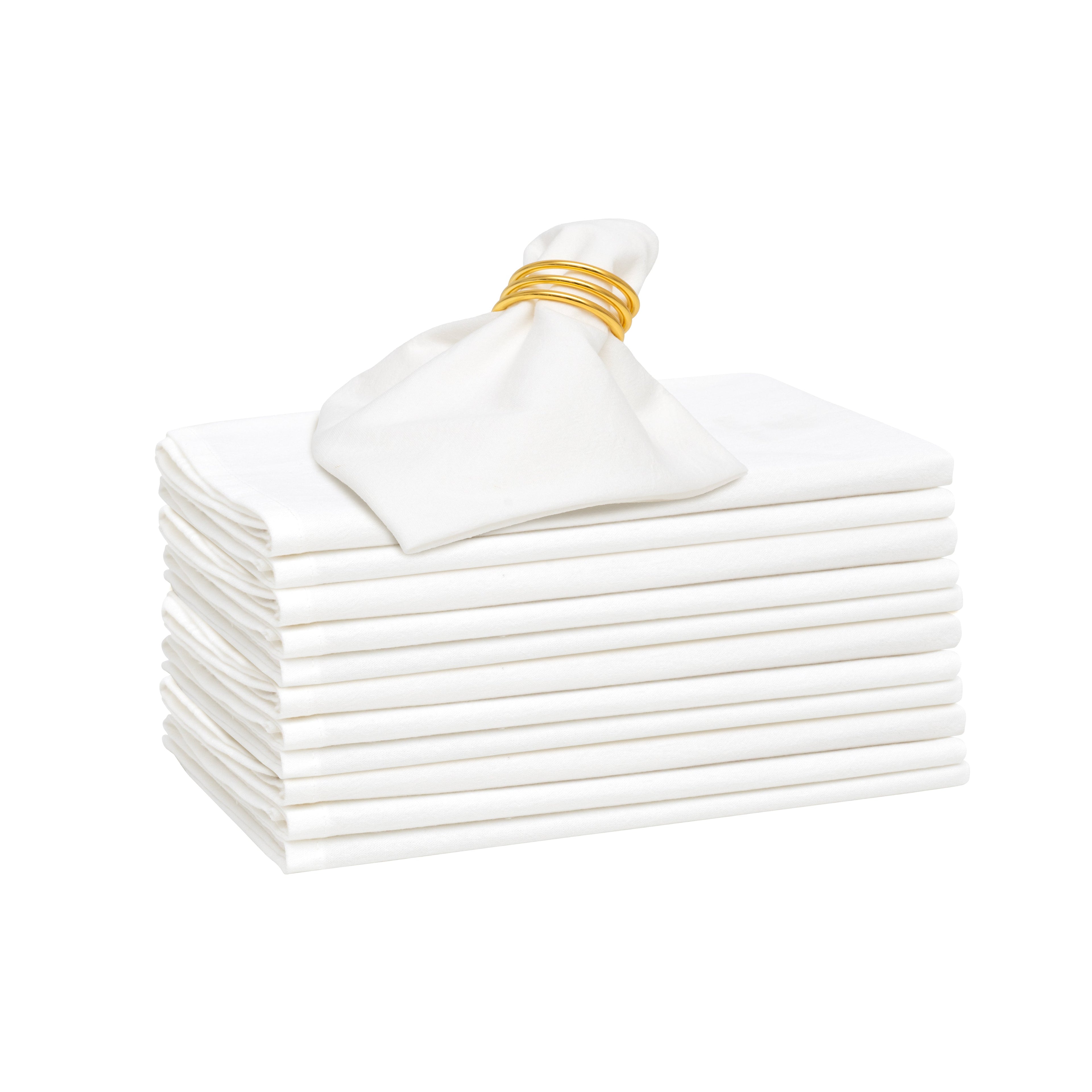 Flour Sack Napkins - 12 Pack Cotton Kitchen Towels 18"x18"