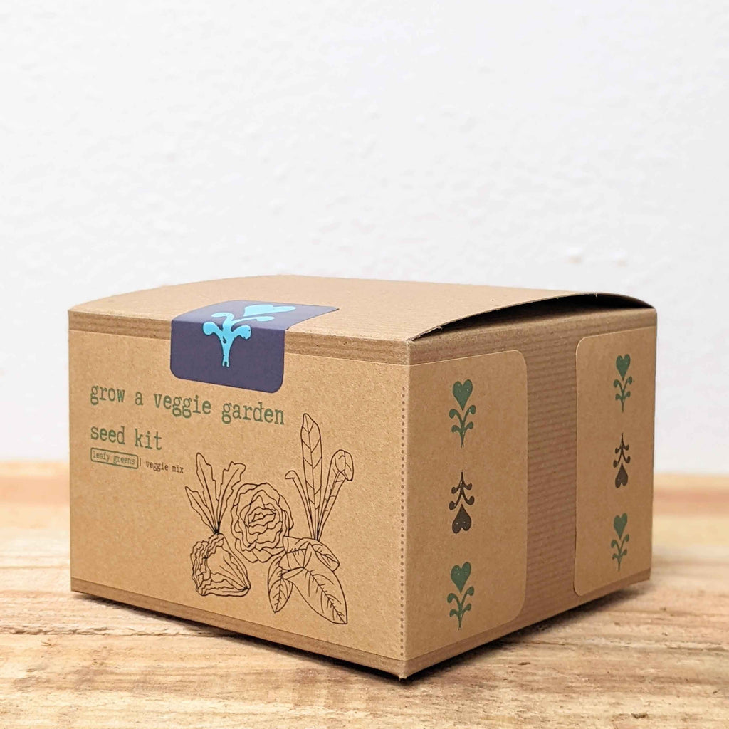 Organic Leafy Greens Seed Kit - Vegetable Garden