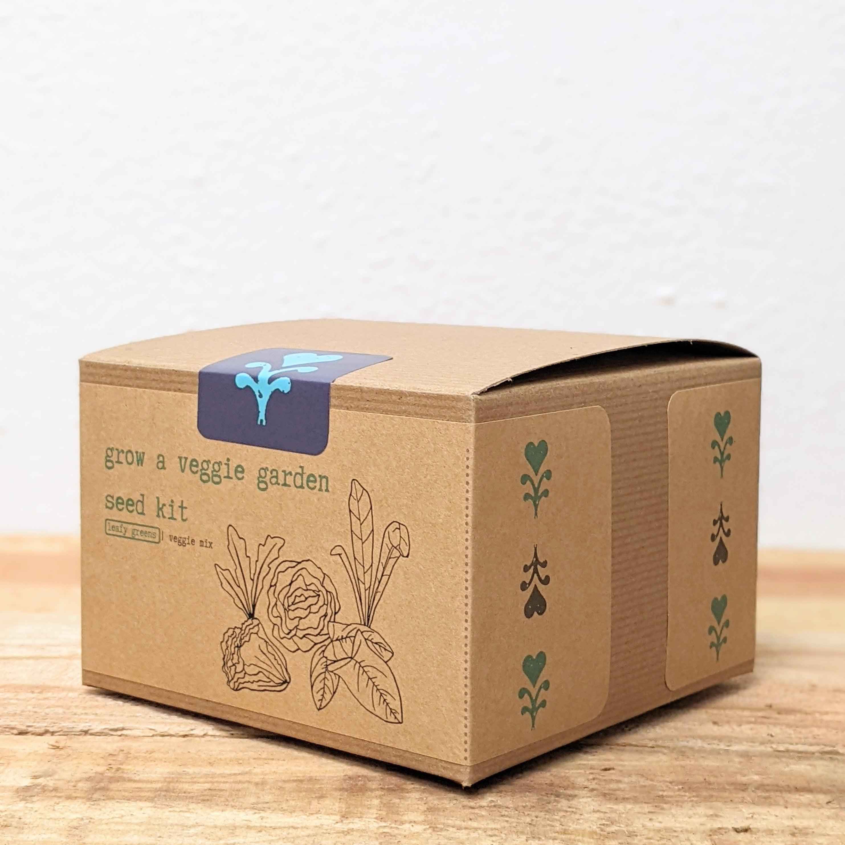 Organic Leafy Greens Seed Kit - Vegetable Garden