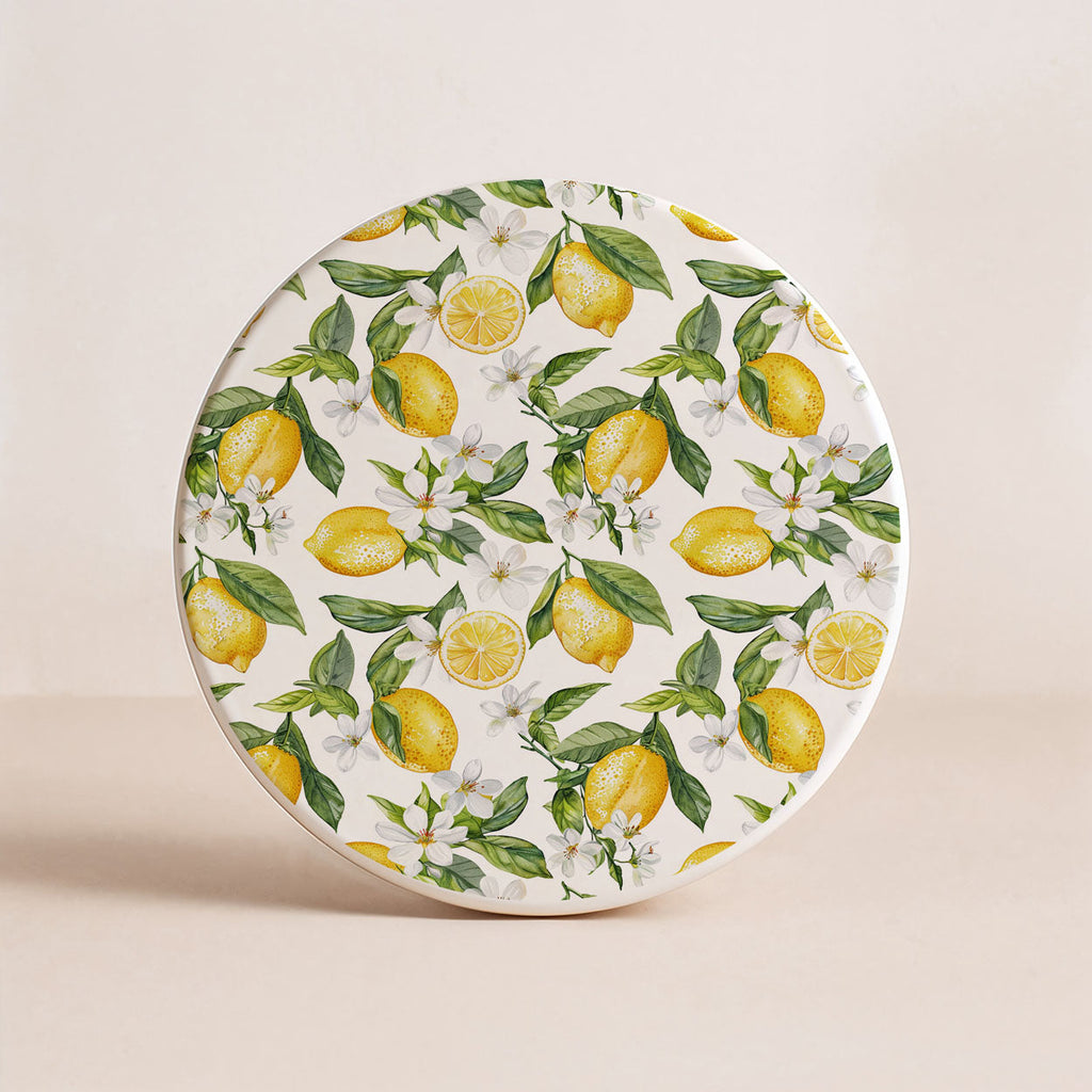 Mediterranean Lemon Ceramic Coaster