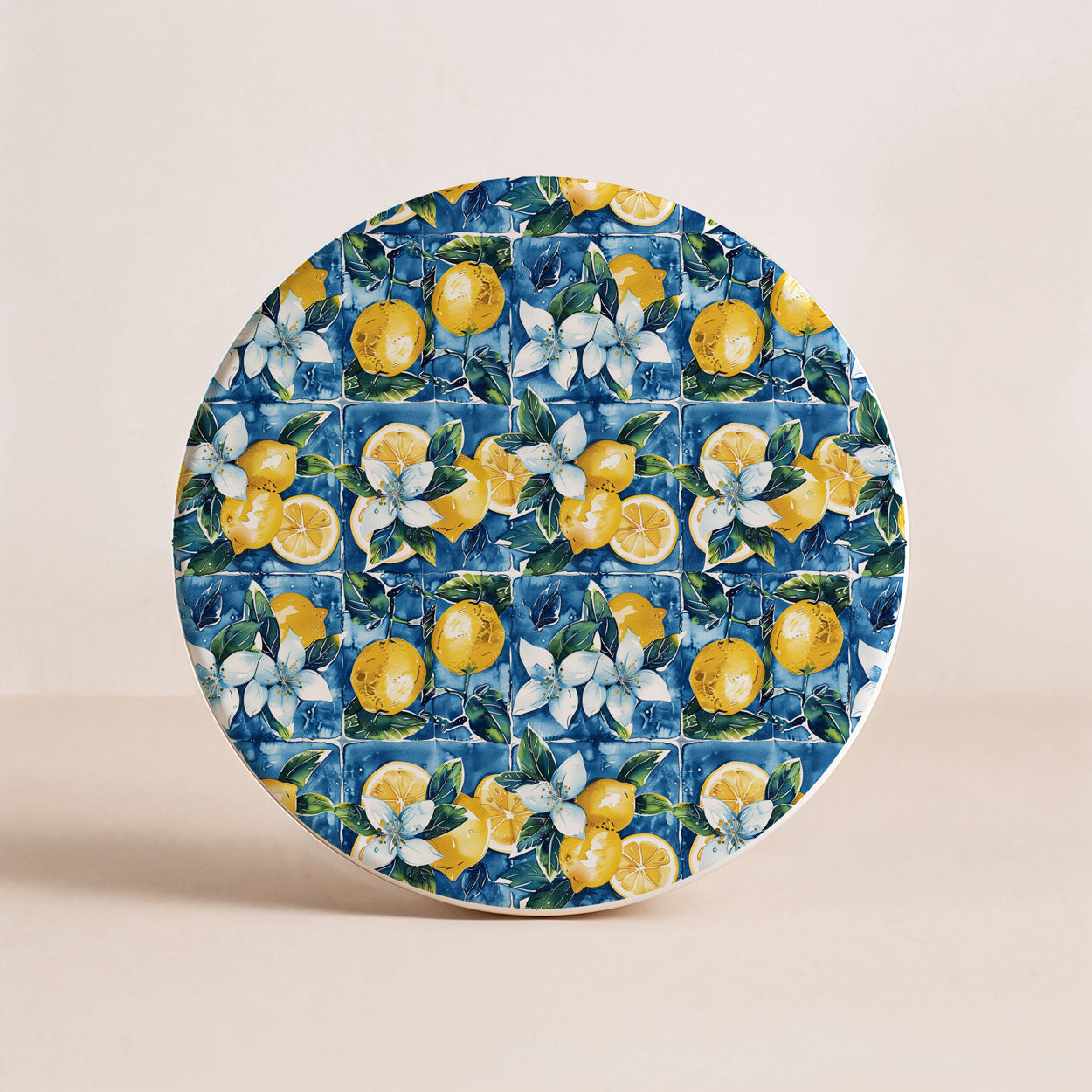 Mediterranean Lemon Ceramic Coaster