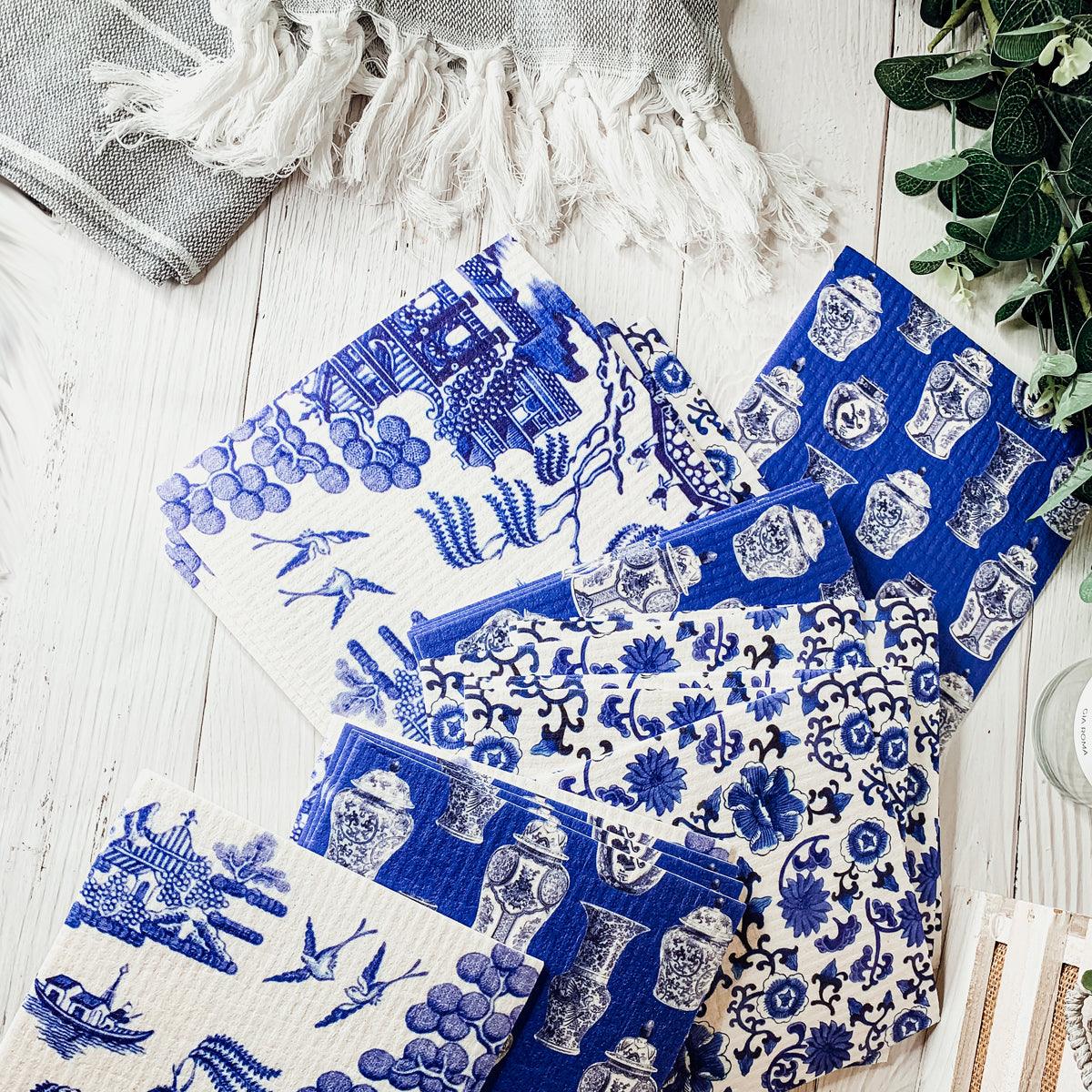 Chinoiserie Eco Cloth - Biodegradable Swedish Dishcloth
