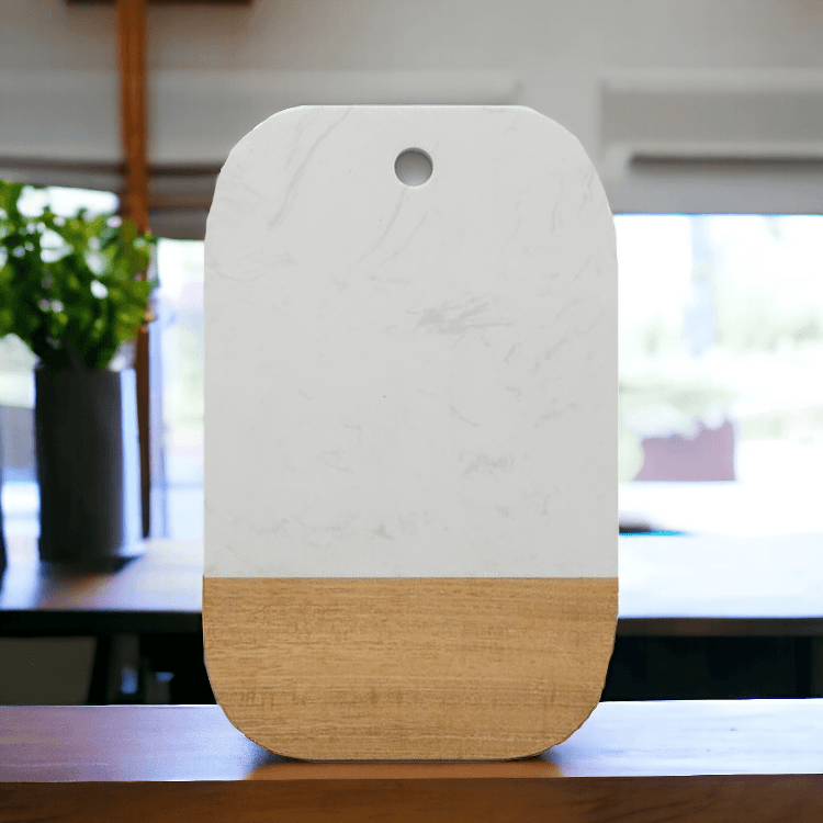 Martha Acacia & Marble Serving Board 12x8"