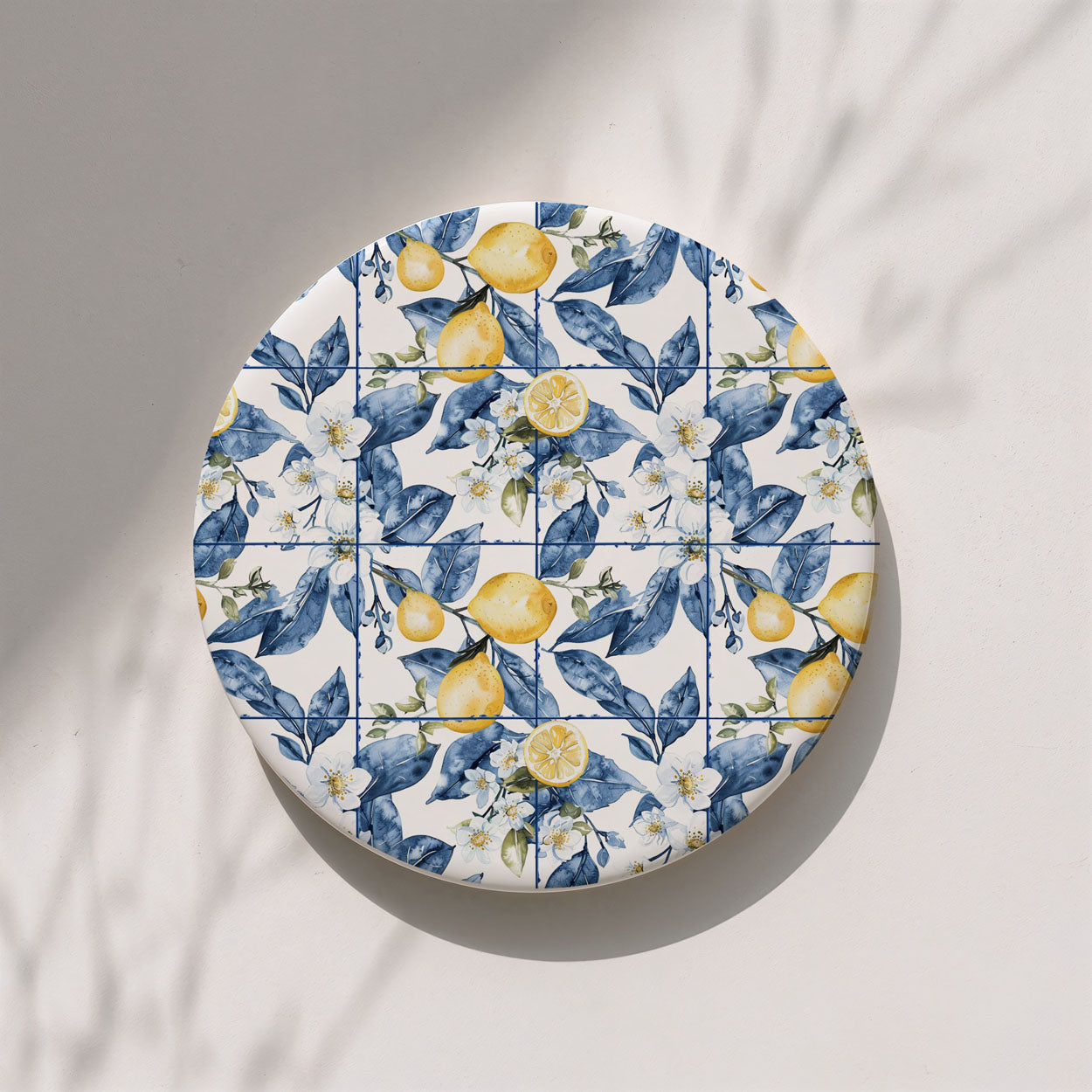 Mediterranean Lemon Ceramic Coaster