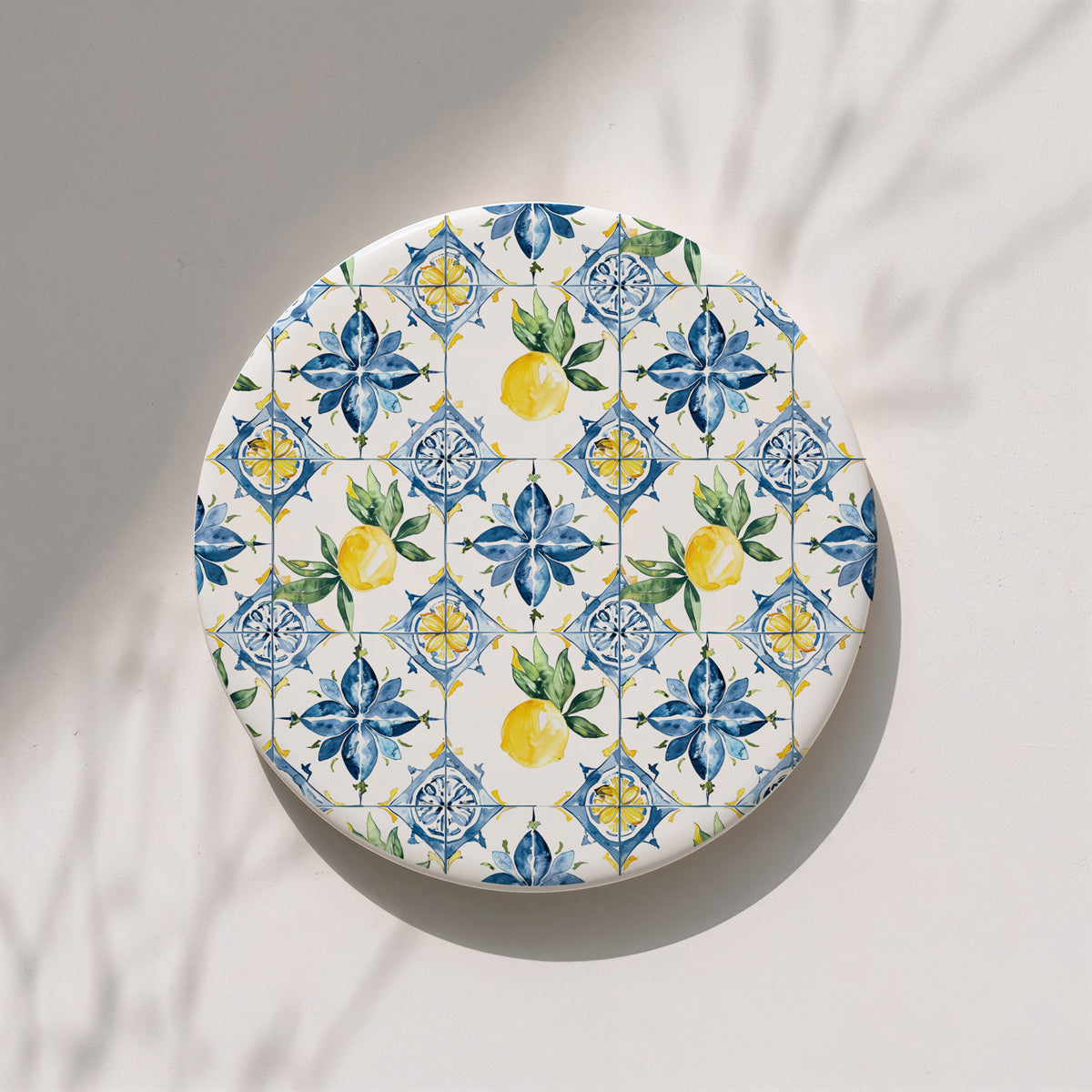 Mediterranean Lemon Ceramic Coaster