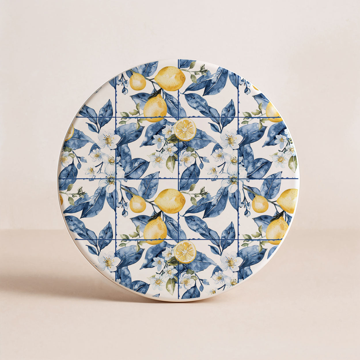 Mediterranean Lemon Ceramic Coaster