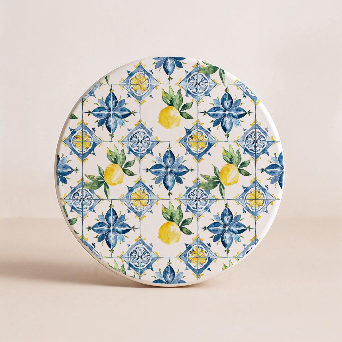 Mediterranean Lemon Ceramic Coaster