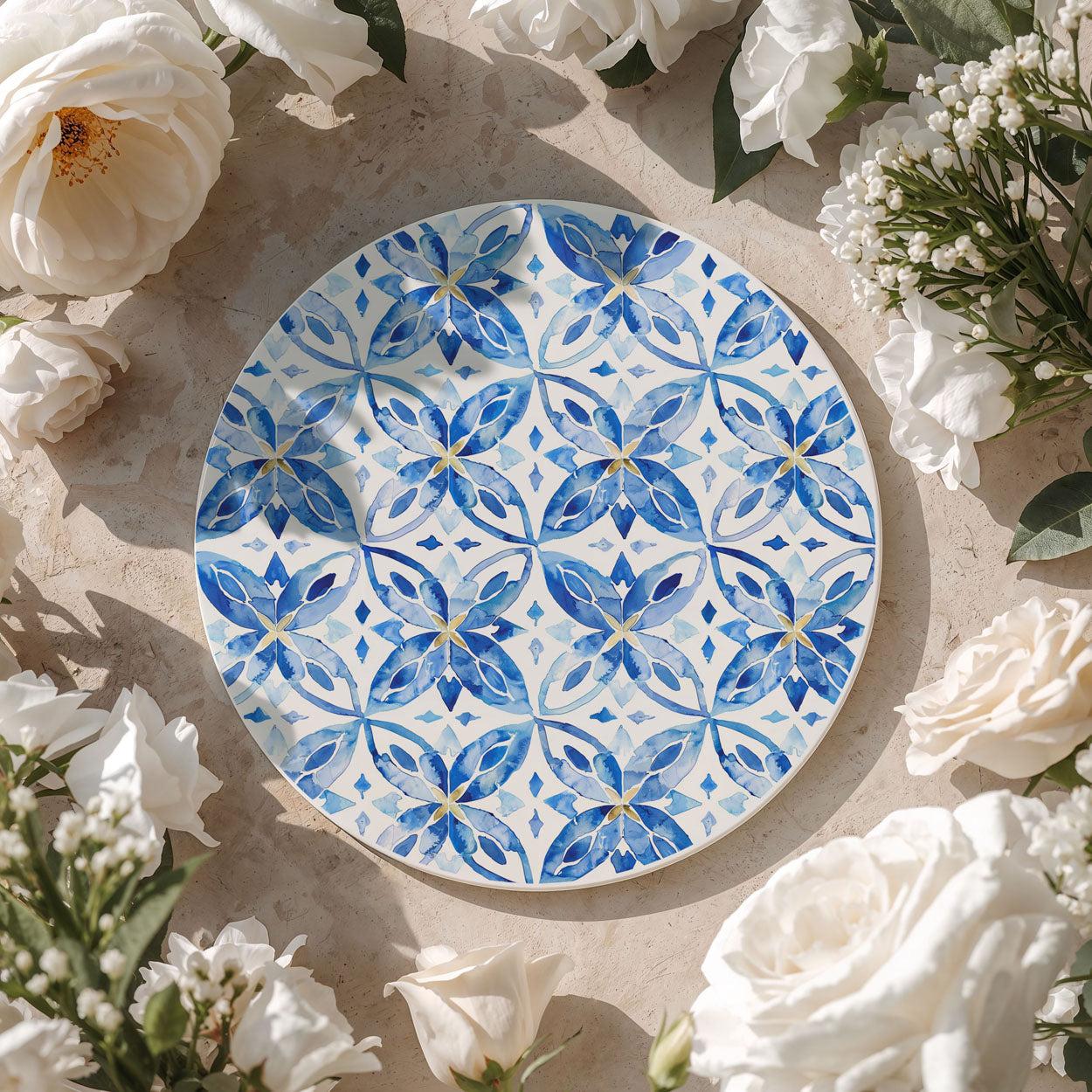 Mediterranean Lemon Ceramic Coaster