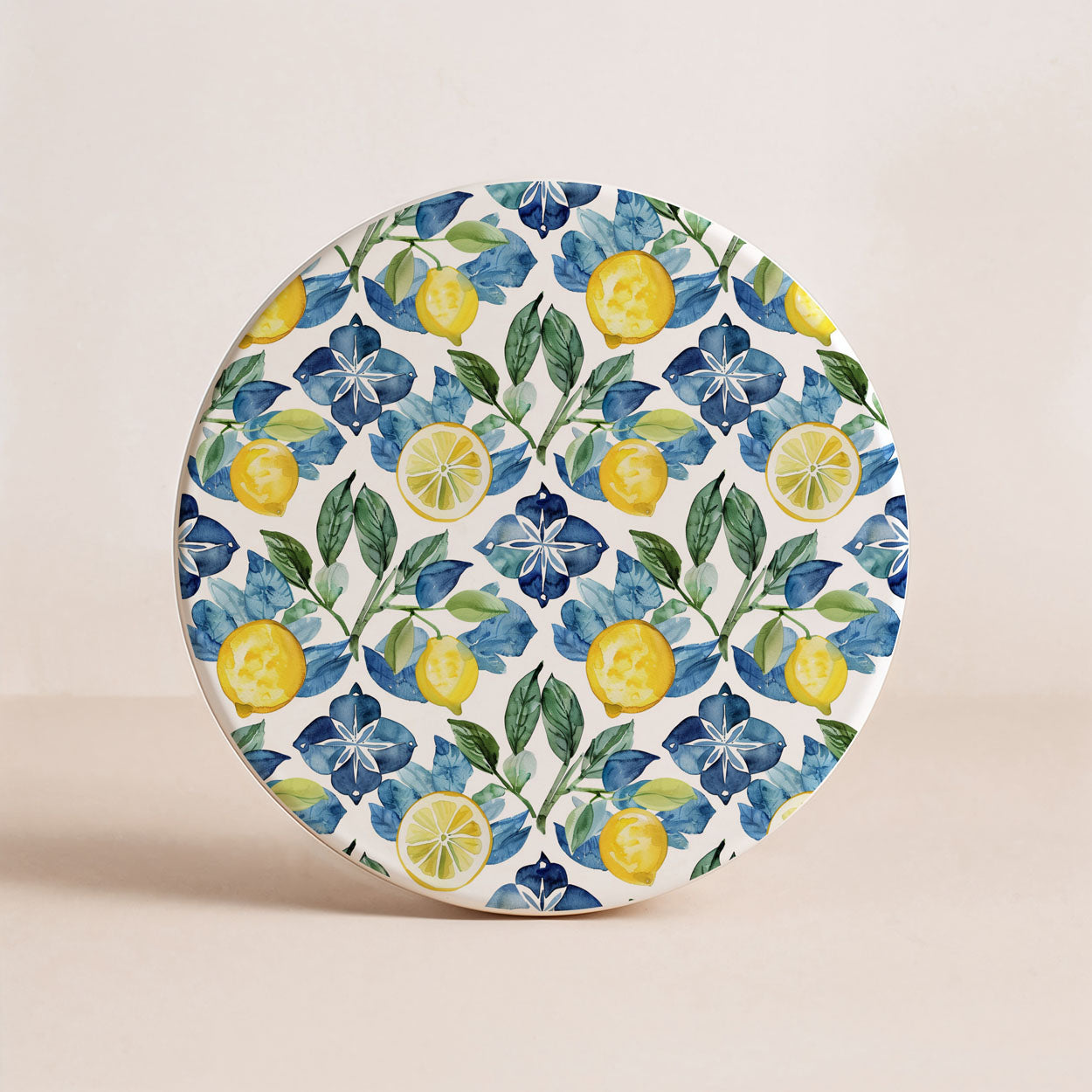 Mediterranean Lemon Ceramic Coaster