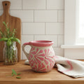 Pink Talavera Mug | Authentic Handmade Mexican Clay Pottery Mug