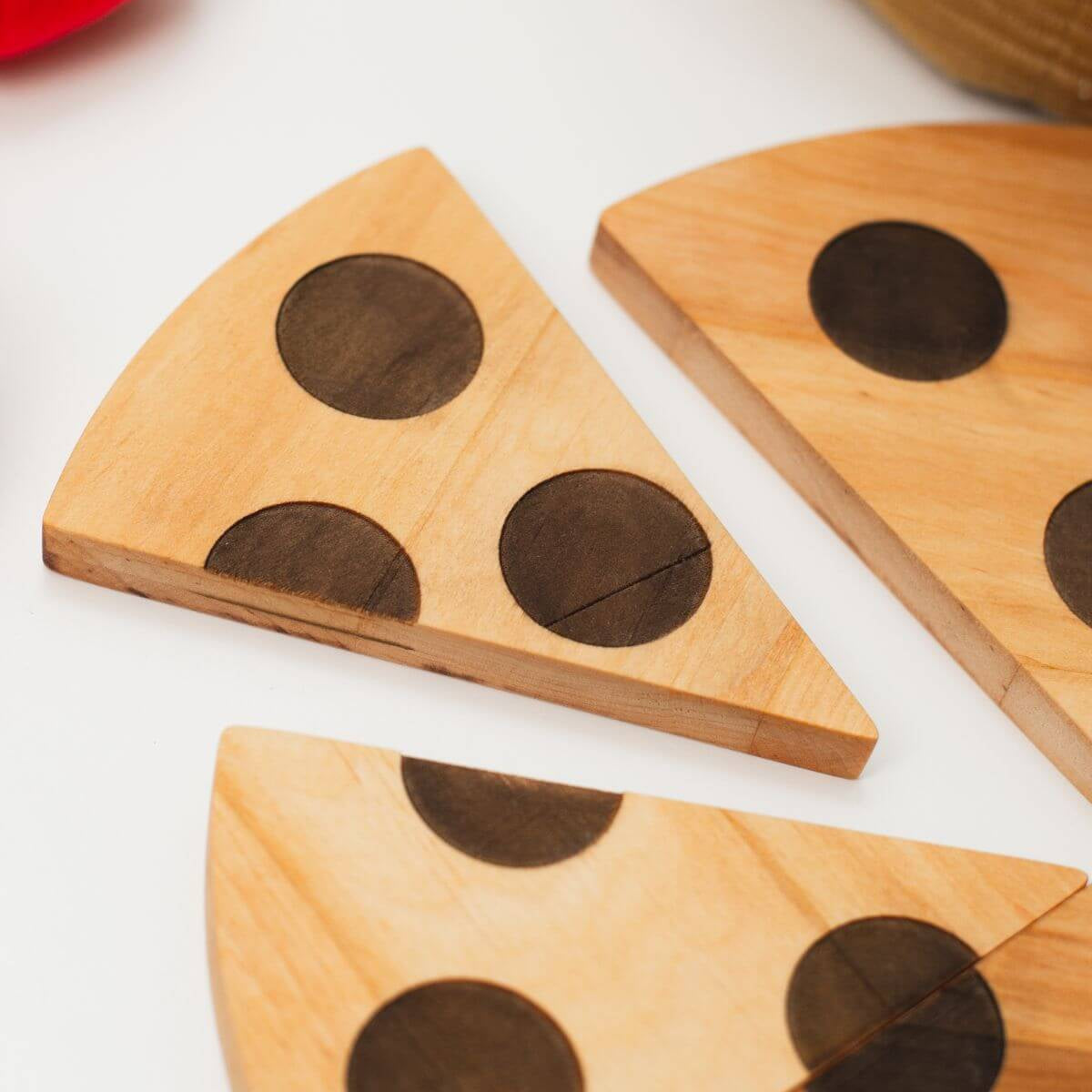 Wooden Pizza Play Set - Montessori Kitchen Toy for Kids
