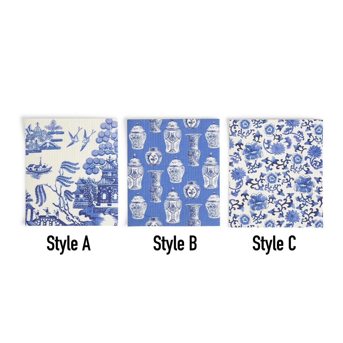Chinoiserie Eco Cloth - Biodegradable Swedish Dishcloth