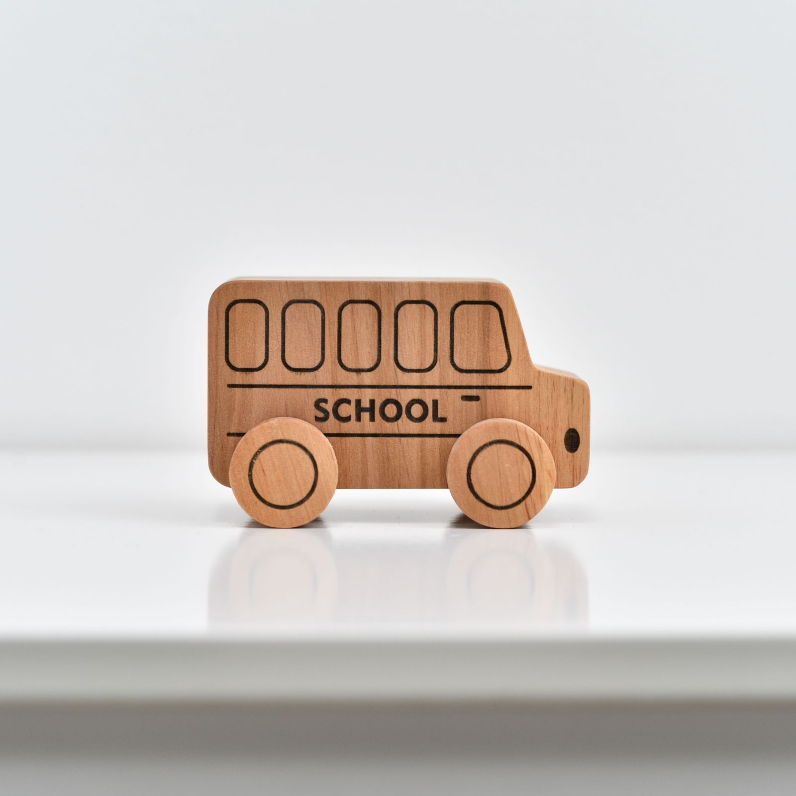 Handcrafted Wooden Toy Cars - Natural Alder Wood Vehicles