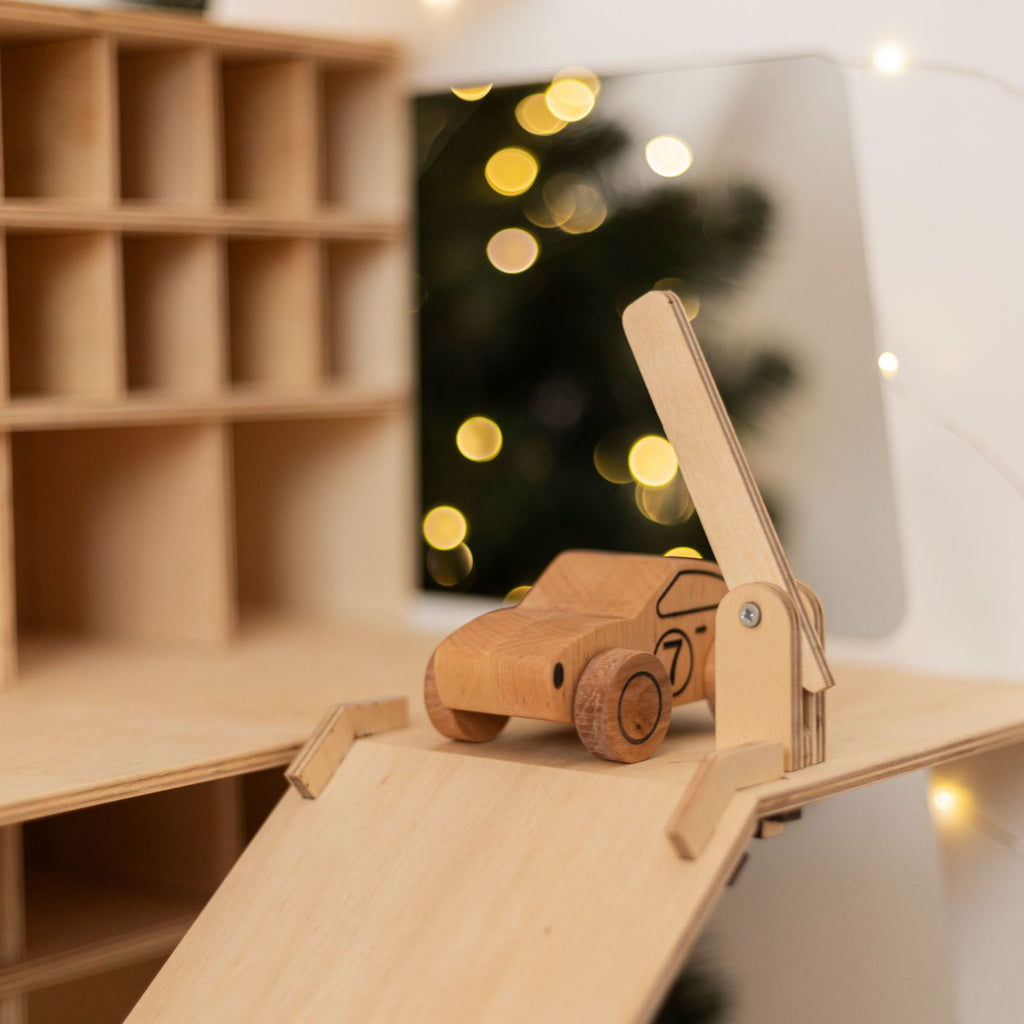 Handcrafted Wooden Toy Cars - Natural Alder Wood Vehicles