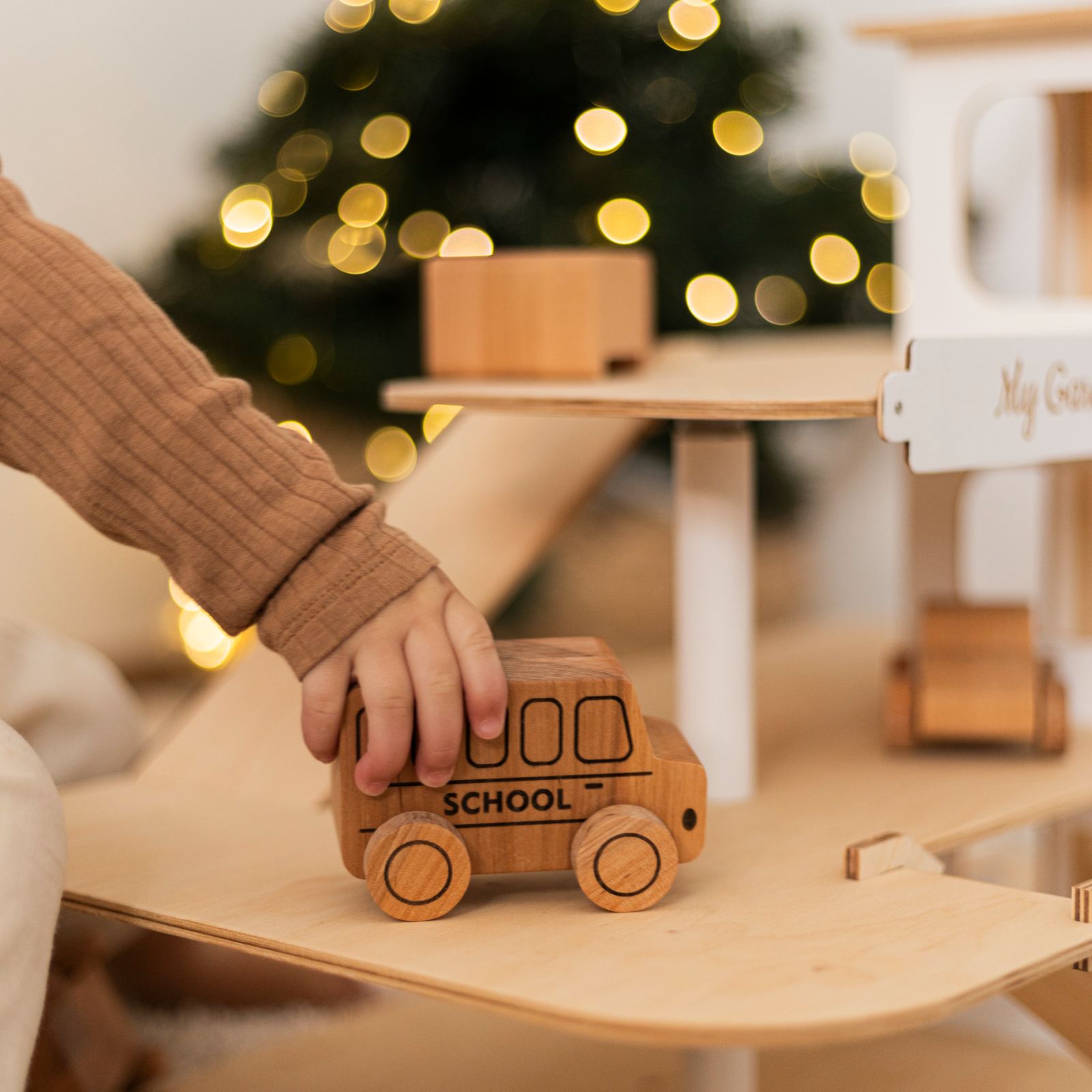 Handcrafted Wooden Toy Cars - Natural Alder Wood Vehicles