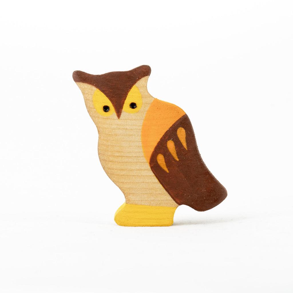 Waldorf Wooden Birds Set - Hand-Painted 7 Pieces