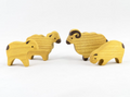 Waldorf Wooden Sheep Set - 4 Piece Farm Animal Toy